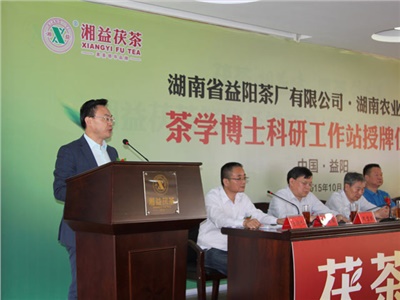 走“產?學?研”綜合發(fā)展的道路——湖南農業(yè)大學茶學博士科研工作站落戶湖南省益陽茶廠有限公司